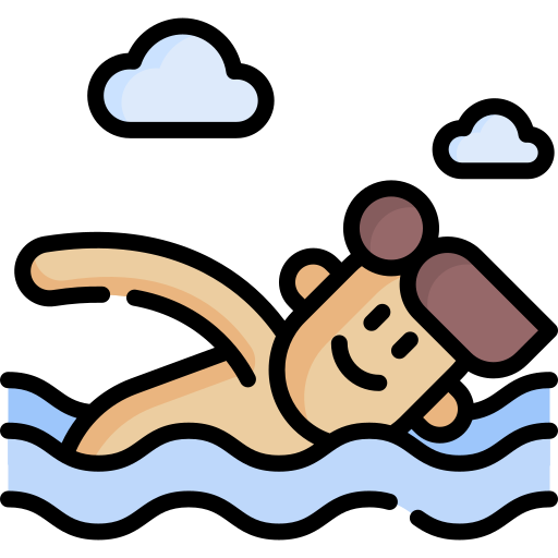 Icono de persona nadando