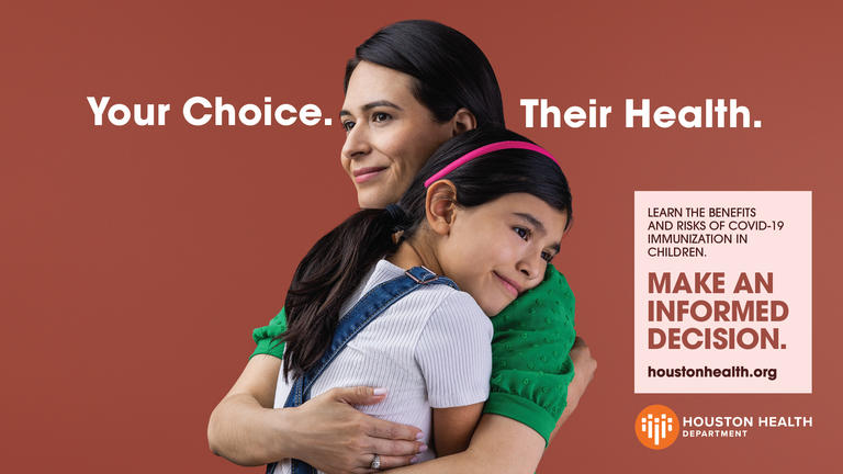 Your choice. Their health. Woman and daughter hugging and smiling.