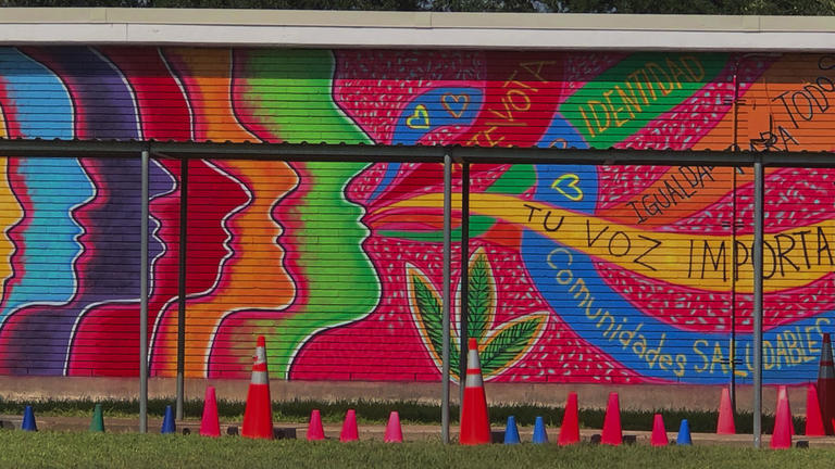 One Voice, mural by Angel Quesada, CHAT, Shearn Elementary School