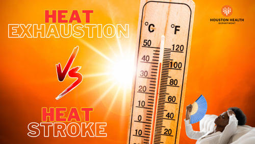 Heat exhaustion versus heat stroke
